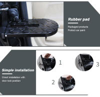 BLALION Pasarela Plegable Para Techo De Coche Con Martillo De Seguridad Multifuncional Aluminio Latch Hook Auxiliar Pedal De Pie - details 4