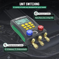 Gauge De Presión Electrónico Con Pantalla Digital Para Refrigeración Y Aire Acondicionado Tester De Vacío Y Fluoruro - details 6