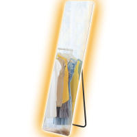 HOMCOM Espejo de Cuerpo Entero con Luz LED 150x40 cm Espejo de Pie o de Pared sin Marco con Iluminación de 3 Colores Función de Memoria y Táctil Inteligente para Salón Dormitorio Transparente - details 0