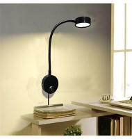 Lámpara De Pared LED Moderna Con Interruptor De Girar Para Lectura En La Habitación Luz Ajustable Soporte De Ventana Decoración De Hogar En Aluminio Negro Y Plateado - details 3