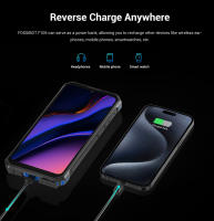 FOSSiBOT F105 Smartphone Resistente, Pantalla HD+ de 6.745 pulgadas, Batería 10300 mAh, 12 GB RAM + 64 GB ROM, Cámara 20 MP + 8 MP, Dual SIM 4G, Chipset Octa-core, Sistema Android 14, Desbloqueado / Reconocimiento Facial / OTG / GPS, IP68/IP69K - Negro - details 13