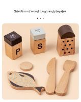 Juguetes De Madera Naturales Frutas Y Verduras Simulación De Cocina Juego De Casa De Juguetes Educativos Para Niños Regalo De Cumpleaños - details 12