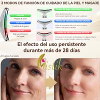 MISTIK  Equipo Masajeador Rejuvenecimiento Facial Papada Arrugas Piel Lifting Antienvejecimiento Hidratacion Con Serum Acid Hyaluro Acne Colageno Belleza Mujer Cara Cuello Papada Terapia con EMS 42° Temperatura Vibracion Sonica Led MISTIK BEAUTY MADRID - details 4