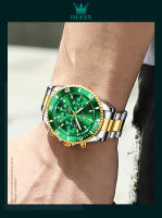 Reloj De Hombre OLEVS Luuminous Business Fashion Luxurio Con Fase Lunar Y Fecha Resistente Al Agua De Acero Inoxidable Y Manos Luminosas Reloj De Cuarzo - details 19
