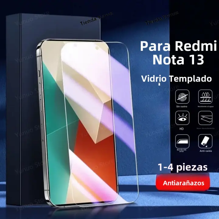Protector De Pantalla De Vidrio Templado Para Redmi Note 13 pro 12 pro 12S 9 8T 5G 4G - 1-4PCS Claro Y Protección Para Tu Teléfono Móvil - 1