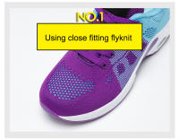 Zapatos Casuales Para Mujer Suela Antideslizante Transpirable De Encaje Y Malla Con Cordones Elásticos Antideslizantes Y Suaves Para Caminar - details 3