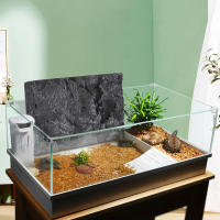 2 Pcs Fondo De Acuario 3D Para Tanque De Peces Y Terrario Adhesivo De PU Decorativo Personalizable Para Reptiles Y Tortugas - details 6