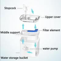 Fuente De Agua Automática Para Gatos En Acero Inoxidable Con Bomba De Agua Silenciosa Dispensador De Agua Para Gatos Seguro De Grado Alimenticio - details 2
