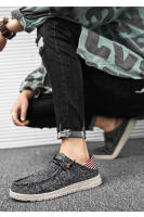 Zapatos Casuales Para Hombre Mocasines De Lona Cómodos Y Antideslizantes Zapatillas Suaves Para Caminar Ideal Para Verano - details 2