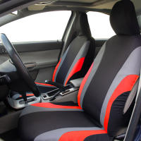 Juego completo de fundas de asiento de coche de tela de poliéster, estilo deportivo, Protector de asiento de coche Universal, se adapta a la mayoría de los coches SUV - details 14