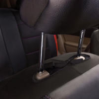 Funda de asiento de coche de cuero Pu Universal, tela transpirable, cojín de asiento delantero y trasero, protección completa, 9 unidades por juego - details 4