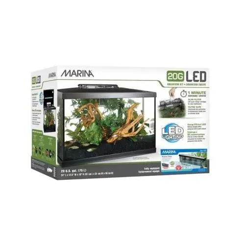Kit Acuario Marina (agua dulce) 20G Led 75 litros MARINA - 1