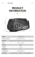 Bolsa De Bicicleta WEST BIKING De Piel Dura Multifuncional Impermeable Porta-Mochila Trasera Para Bicicleta Accesorios De Ciclismo - details 2