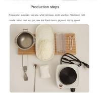 Molde De Vela Cilíndrica Para DIY Con Rayas Plástico Duradero Y Fácil De Librar Para La Fabricación De Velas De Forma Cilíndrica Y Topo Plano - details 3