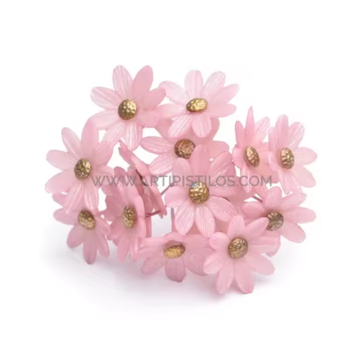 Flor de Porcelana Fría 2.1 Cm Decoración Coronitas Tiaras Tocados - 1