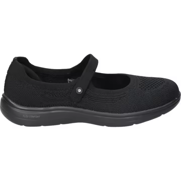 SKECHERS | Zapatos Skechers On The Go Flex Radiant Sweet Pea para Mujer – Zapato Casual en Color Negro – Zapato Cómodo con Cierre de Corchete – Stretch Fit – Ultra Go – Vegan – Aptos Para Lavadora – Modelo 138480-BBK - 1