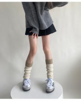 Calentadores De Piernas Lolita Para Mujer Estilo Coreano Otoño Invierno Tejidos a Mano Cubren El Pie Socks JK Y2k Punk Gótico Leggings Boot Cuffs - details 6