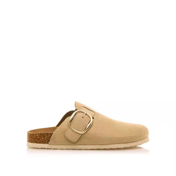 zapatos planos mujer linit beige con cierre sin cierre-abiertos y tipo de puntera redonda - 1