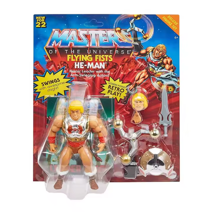 Figura He-Man Flying Fists 14 Cm - Mattel - 1
