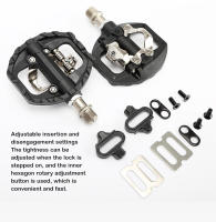 Pedales De Bicicleta De Montaña TANKE Con 3 Embragues Sellados SPD Plataforma Dual Y Bloqueado Pedales De Aluminio Nylon Accesorio Ciclista - details 7