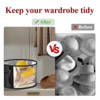 Bolsa de almacenamiento para sombreros de playa, artefacto para guardar sombreros de cubo negros - details 26