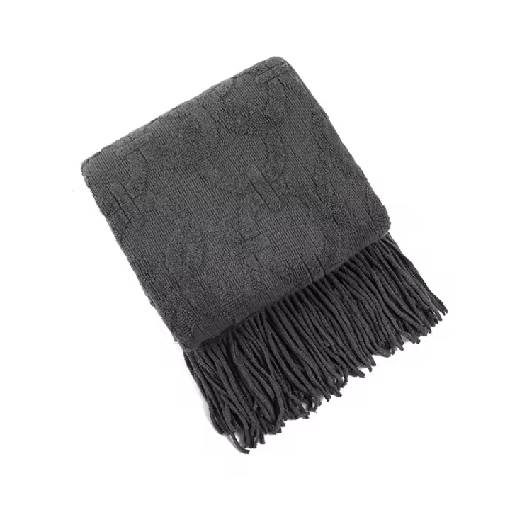 Manta De Punto Sencillo Para Decoración De Sofa Color Sólido Cubierta Nórdica Para Cama Toalla De Arena Tapete Para Siesta Al Mediodía En La Oficina - 1