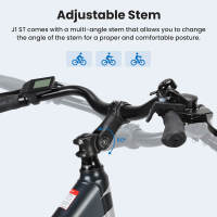 Eleglide Bicicleta electrica Touroll J1 ST, Bicicleta de montaña Adulto,Bicicleta montaña de, e Bike batería 36V 15.6Ah, Kilometraje 100KM transmisión - Shimano de 7 velocidades y freno de disco - details 10