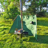 Escudo De Viento Para Estufa De Camping Pantalla De Viento Para BBQ Al Aire Libre Equipo De Camping Resistente Al Viento Herramienta De Cocina Para Madera De Fuego - details 9