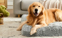 Cama de Felpa para Perros, Alfombra de Peluche para Mascotas, Alfombra de Piel Almohadilla para Dormir, Almohadilla para Perrera, Suave, Cómoda y Cálida (Gris Blanco) | 120x80x10cm - details 1