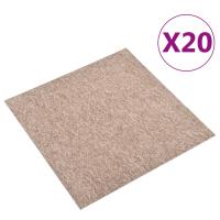 vidaXL 20x Baldosas de Suelo de Moqueta 5m² Rayada Lamasejo Color Beige,  Beige claro,  Antracita y mas - details 3