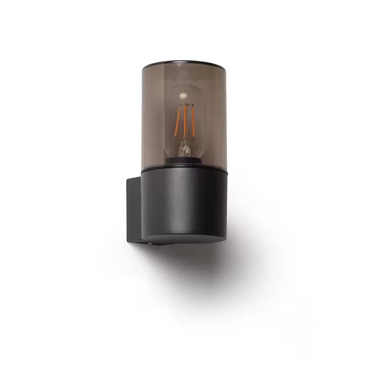 Ledkia Aplique de Pared Exterior Aluminio Solok Negro Mate - 1