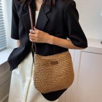 Bolso De Hombro De Paja Para Primavera Verano Estilo Casual Simple Y Elegante Para Salir Compras Y Citas Para Mujeres - details 2