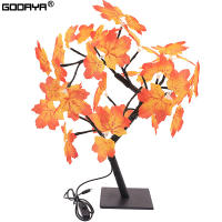 Luz De Noche Fairy Con 24 LED En Forma De Hoja De Arce Para Decoración De Boda Fiesta Halloween Luz De Árbol De Rosas USB Incluida - details 0
