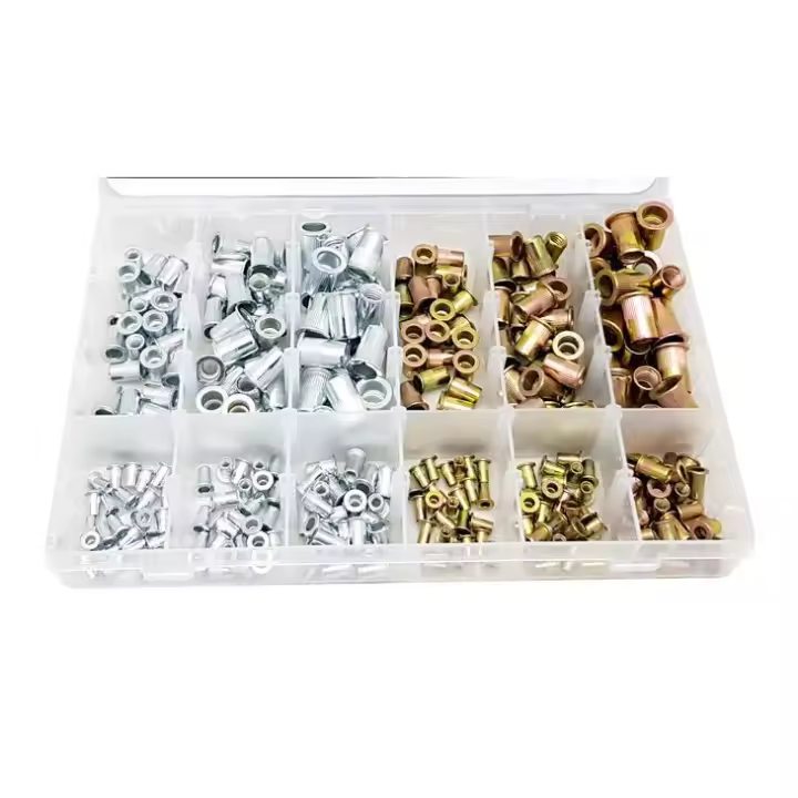 SURTIDO 300 REMACHES TUERCA ROSCADOS PARA REMACHADORA DE TUERCAS DE M3 A M10 DE ACERO Y ALUMINIO - 1