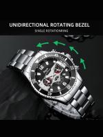 Reloj De Moda Para Hombre Reloj De Pulsera De Cuarzo Reloj De Mano Casual Con Calendario Resistente Al Agua Color Verde - details 2