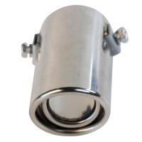 Tubo De Modificación De Escape De Coche En Acero Inoxidable Cromado Para Cola De Escape Directa Pieza Individual - details 7