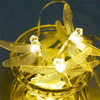 Luces De Hiedra De 40 LED Dragonfly Decorativas Luz Fae Tirada De Batería Para Decoración De Dormitorio Boda Navidad - details 5