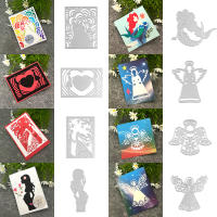 Molde De Corte De Ángel Para Novia Pareja En Metal Para Scrapbooking Decoración Y Artesanía De Papel Patrón De Figura Humana - details 0