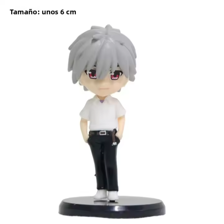Figura De Acción Anime Evangelion 6CM Ikari Gendou Ayami PVC Modelo Juguetes Para Coleccionistas Unisex Escala 1/6 - 1