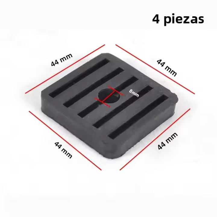4Pcs Almohadillas De Goma Antivibración Para Aire Acondicionado De Exterior Absorción De Choque Antideslizante Duraderas Para Balcones Y Tejas Externas - 1