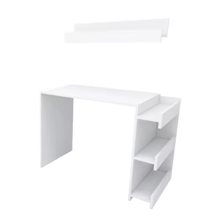 Escritorio Wellhome Blanco 73x106x55 Cm - Tablero de Aglomerado - Grosor 18 Mm - 1