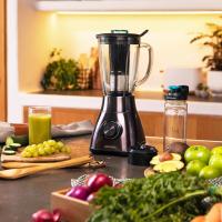 Power Black Titanium 2500MAX Go. Batidora de Vaso de 1800 W, Acero inoxidable, Cuchilla de 6 hojas con Recubrimiento de Titanio Negro y jarra de vidrio Fundido con 1,8 L, Incluye Botella Portátil - details 4