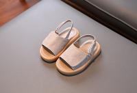 Sandalias De Verano Para Niños Y Niñas PU Cuero Mate Transpirables Con Hebilla Cierre Abierto Tamaño 1-3-6 Años Zapatos Infantiles - details 2