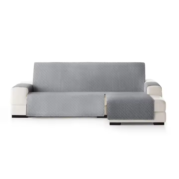 Plusdescanso Salva Sofá, Cubresofá, Funda de sofá acolchada para Chaise Longue normal brazo izquierda Reversible. Fabricación Nacional. Fácil colocación y limpieza. 5 colores disponibles. - 1