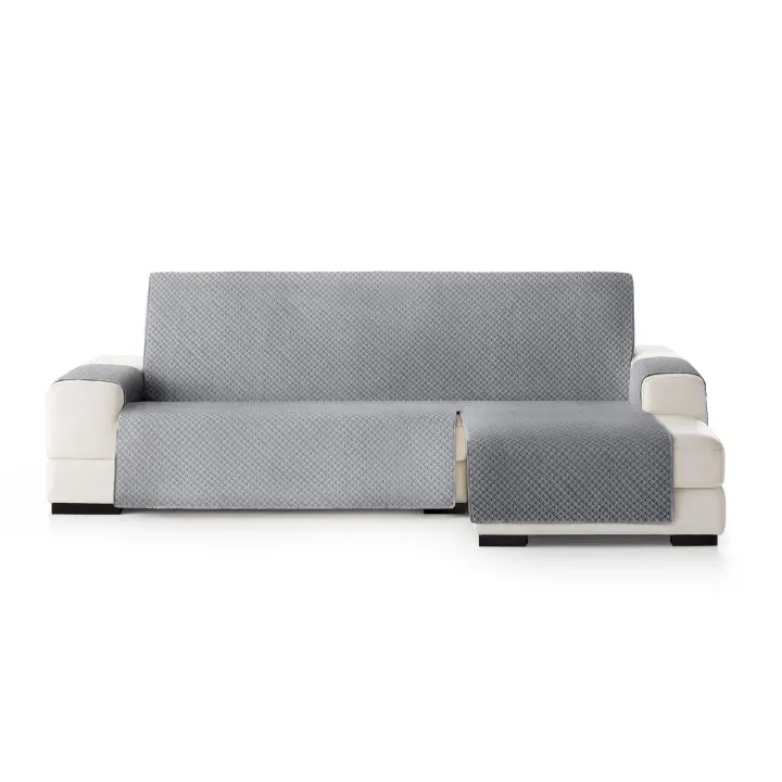 Plusdescanso Salva Sofá, Cubresofá, Funda de sofá acolchada para Chaise Longue normal brazo izquierda Reversible. Fabricación Nacional. Fácil colocación y limpieza. 5 colores disponibles. - 1