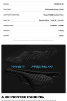 Sillín De Bicicleta RYET Ultrafino De Fibra De Carbono 3D Para Hombres Y Mujeres Triatlón Carretera MTB Montaña Gravel Ciclismo - details 2