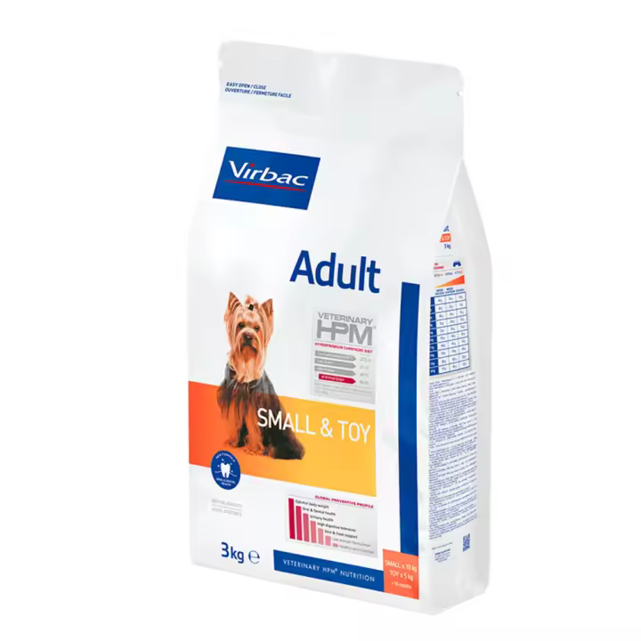 Virbac Veterinary HPM Adult Small & Toy - Pienso para Perros Adultos de Razas Pequeñas o Mini - 1