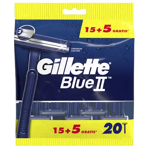 GILLETTE Blue II Maquinillas Desechables  20 uds Maquinillas Desechables - 1