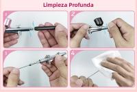 Pistola De Pulverización Portátil Para Uñas Con Compresor De Pintura Para Arte De Uñas Y Maquillaje Decoración De Artesanías Pintura Metal Eléctrico Incluye Batería - details 9