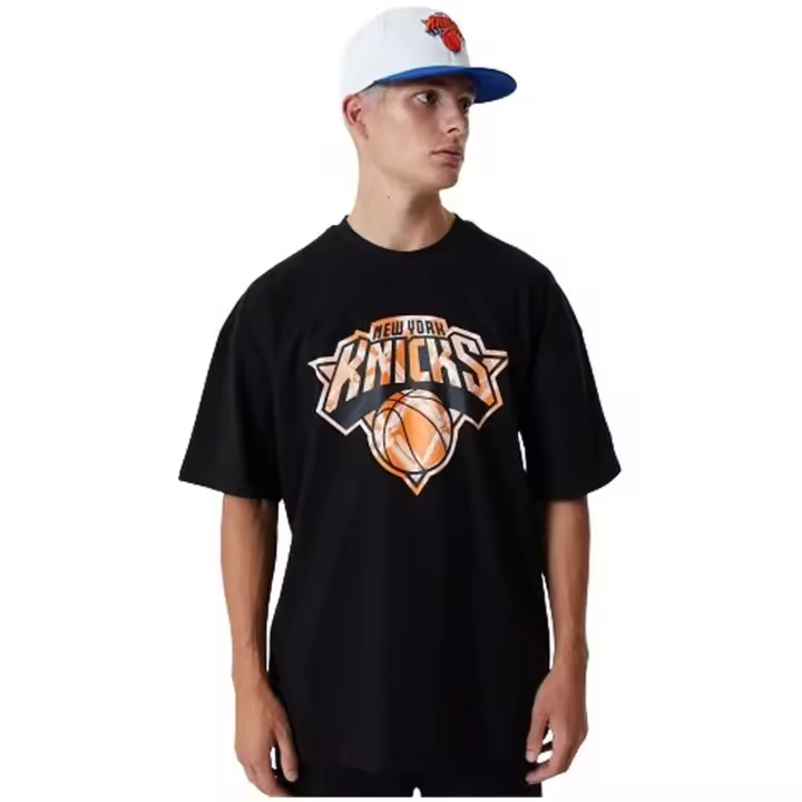 Camiseta de Manga Corta New Era New York Knicks Nba para unisex en color negro - 1
